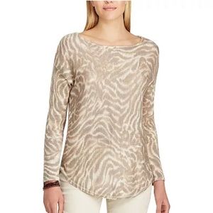 Women's Chaps Animal Print Sweater